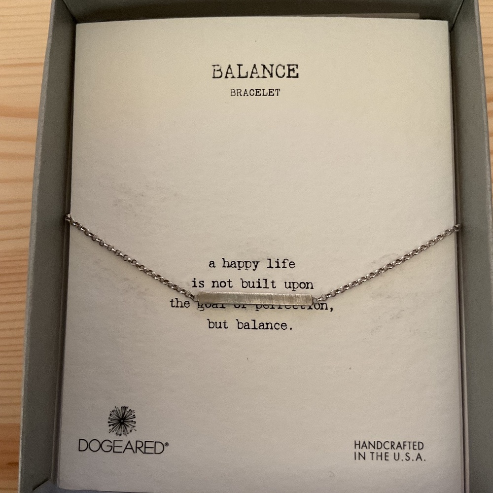 Dogeared sterling silver bracelet